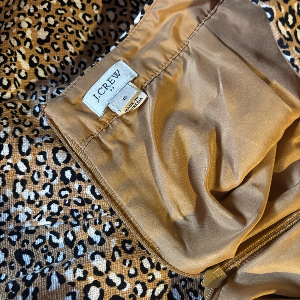 Leopard Print skirt j. Crew